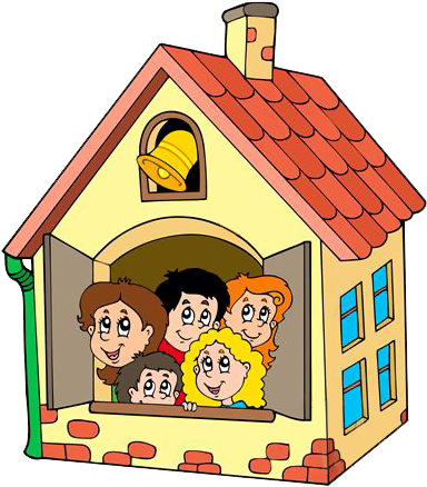 Gify Nena - Kids In A House Cartoon (391x442)