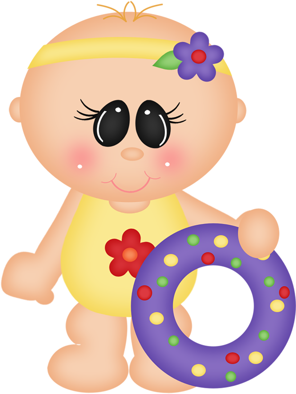 Swimming Child Clip Art - Swimming Babies Cartoon (1348x1348)