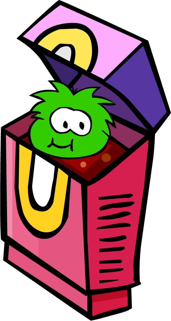 2007 Pet Shop Green Puffle Eating Puffle-o's - Puffle Os (578x1082)