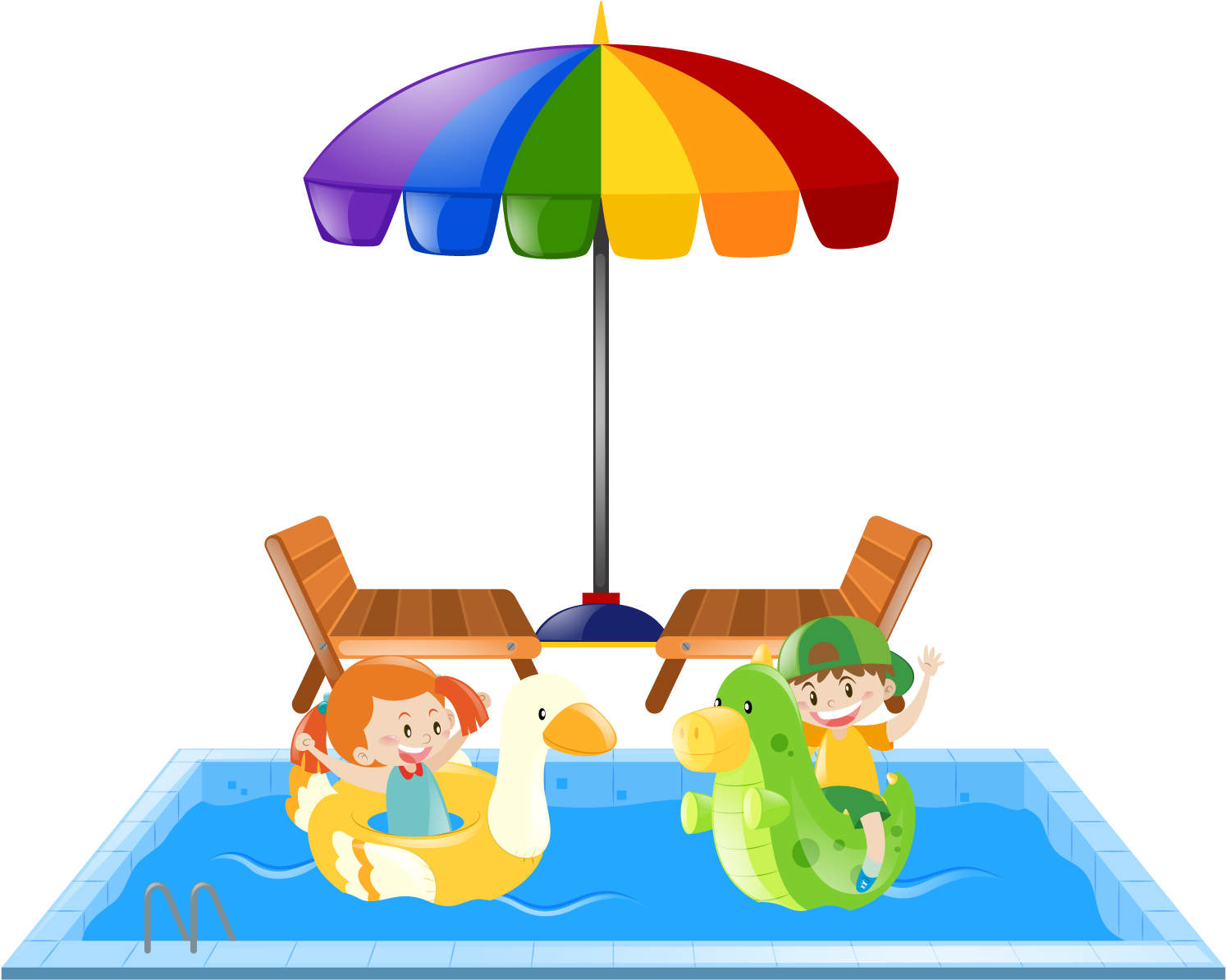 Swimming Pool Gratis - Umbrella (1600x1600)
