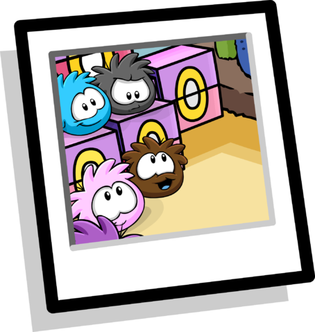Pet Shop Puffles Background Clothing Icon Id - Puffle Preto (454x479)