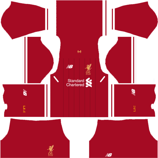 Dream League Soccer 2018 Liverpool Red Home Kit - Dls 18 Kits Kerala Blasters (510x510)