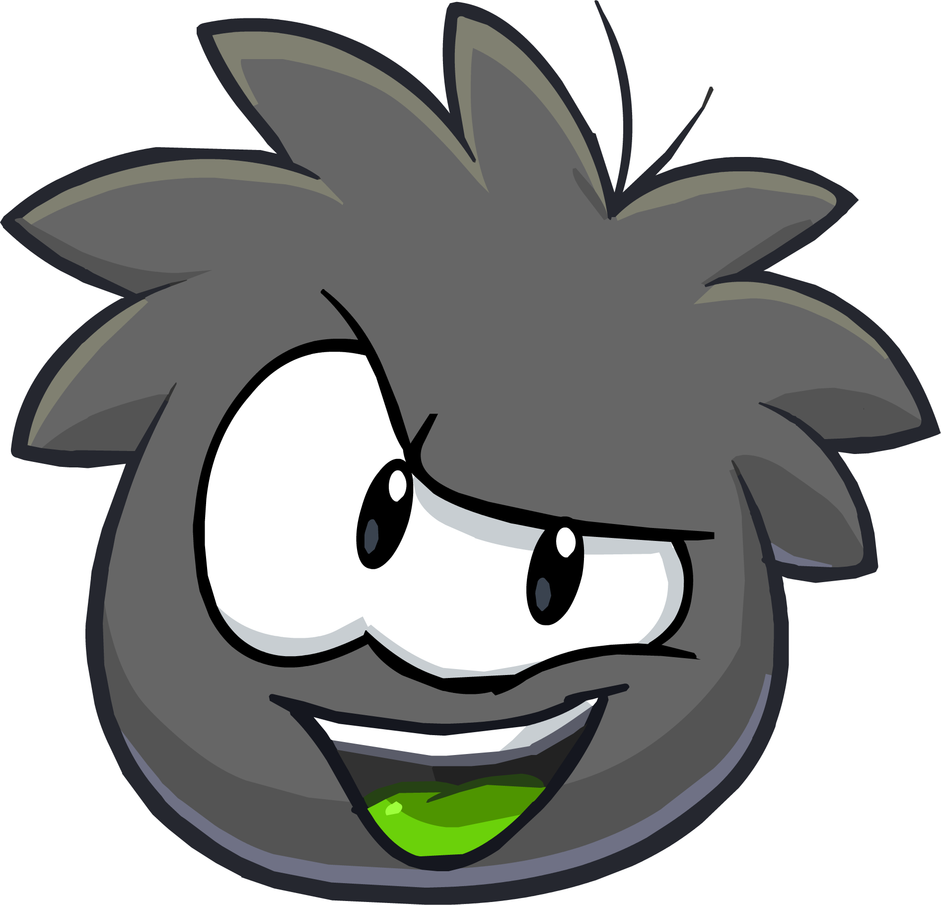 Puffle 2014 Transformation Player Card Black - Club Penguin Puffles Preto (1895x1822)