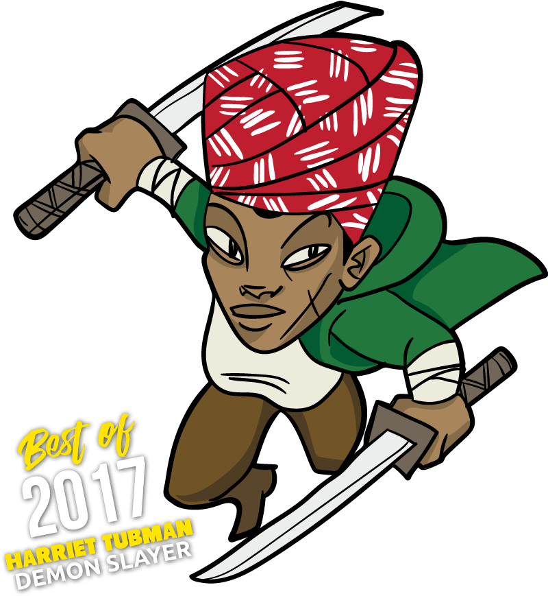 Harriet Tubman Demon Slayer By David Crownson - David Crownson (800x876)