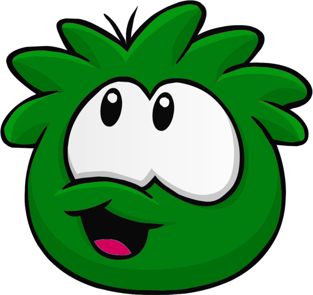 Darkgreenpuffle - Club Penguin Dark Green Puffle (637x599)