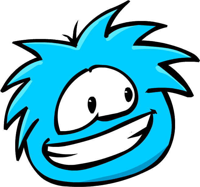 Blue Puffle In Round Up - Club Penguin Funny (674x646)