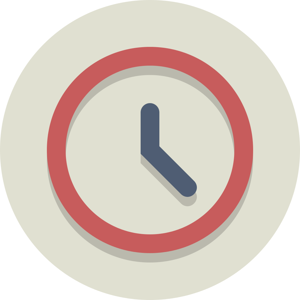 Circle Icons Clock - Clock Circle Icon Png (1024x1024)