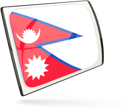 Illustration Of Flag Of Nepal - Emblem (640x480)
