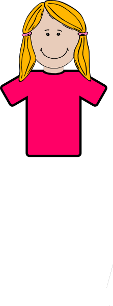 Sister Clip Art At Clipartner - Long Sleeve Pink Shirt Clipart (222x599)