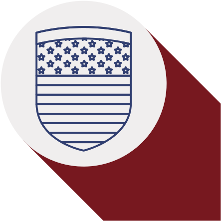 Usa Flag Inside Circle Design - United States Of America (550x550)