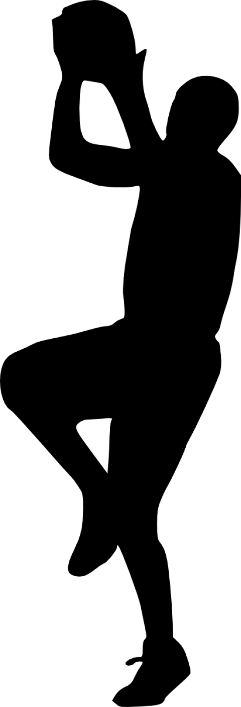 Free Png Basketball Player Silhouette Png Images Transparent - Basketball (480x1405)