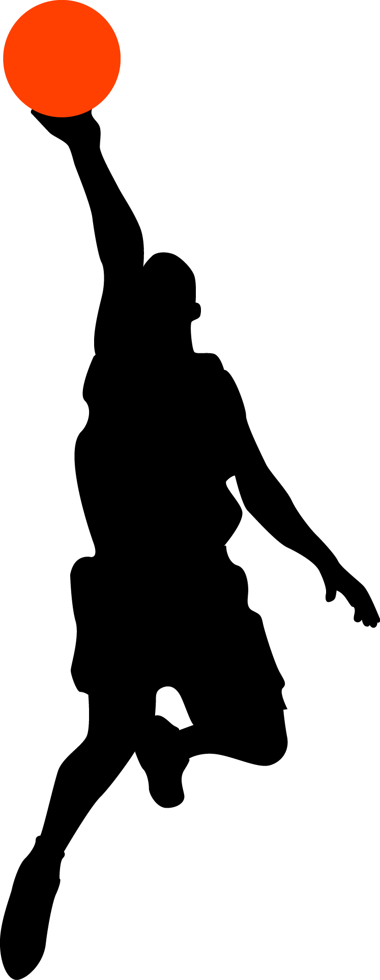 Basketball Player Nba Athlete Sport - Basketball Vector (747x1928)