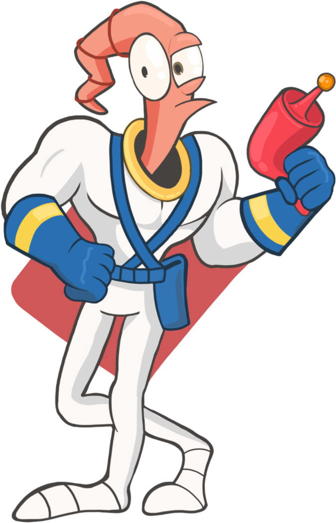 Earthworm Jim By The-driz - Earthworm Jim (730x1095)