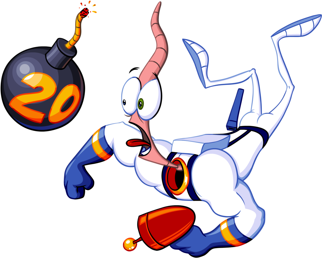 Earthworm Jim's 20th Birthday By Look1982 - Earthworm Jim Png (1280x960)