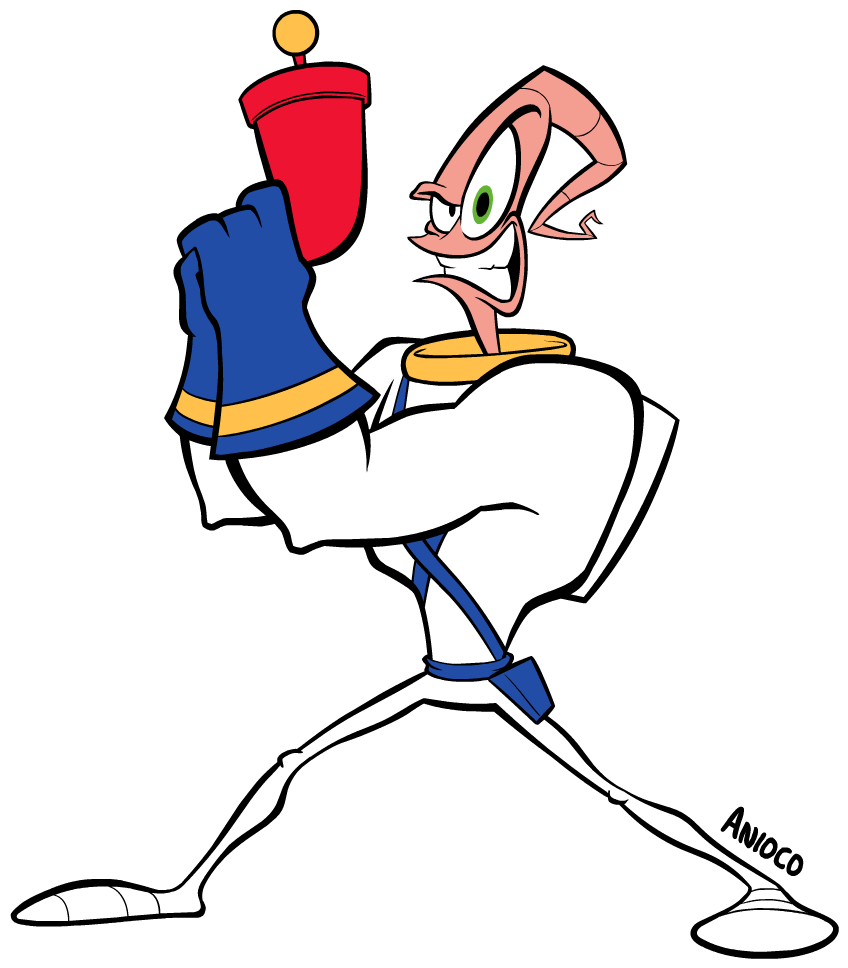 Earthworm Jim - Earthworm Jim Png (1000x1000)