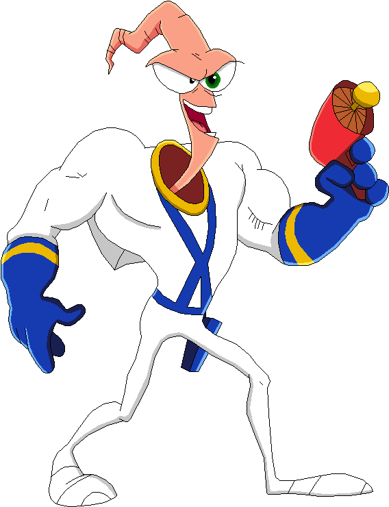 Earthworm Jim By Mollyketty - Earth Worm Jim (580x748)
