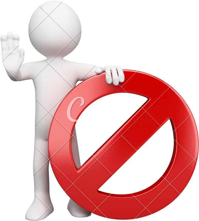 3d Forbidden Sign - Prohibiciones De Los Empleados (727x800)