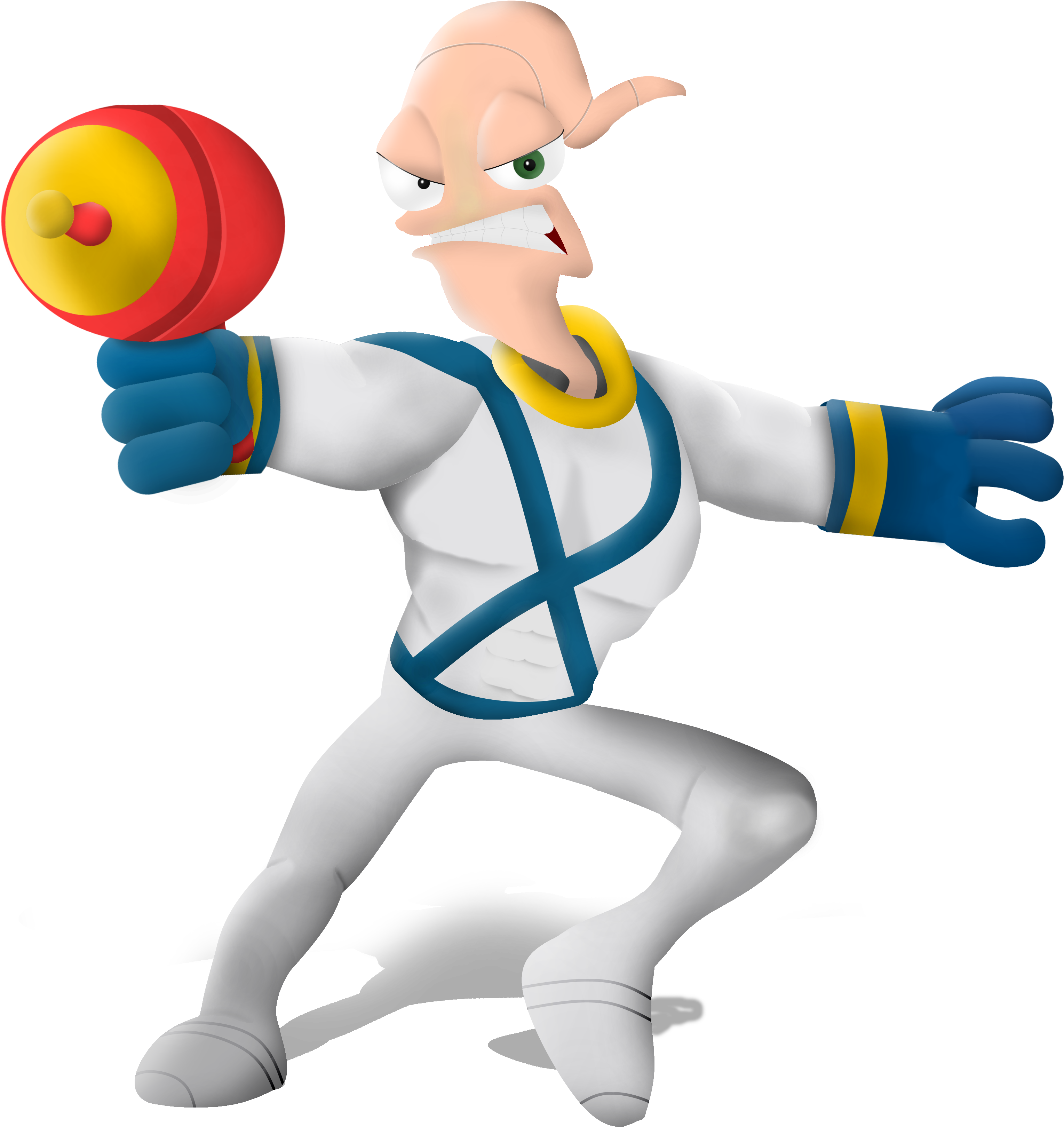 Earthworm Jim Ssb4 Styled By Koghog - Earthworm Jim Smashified (4000x4000)