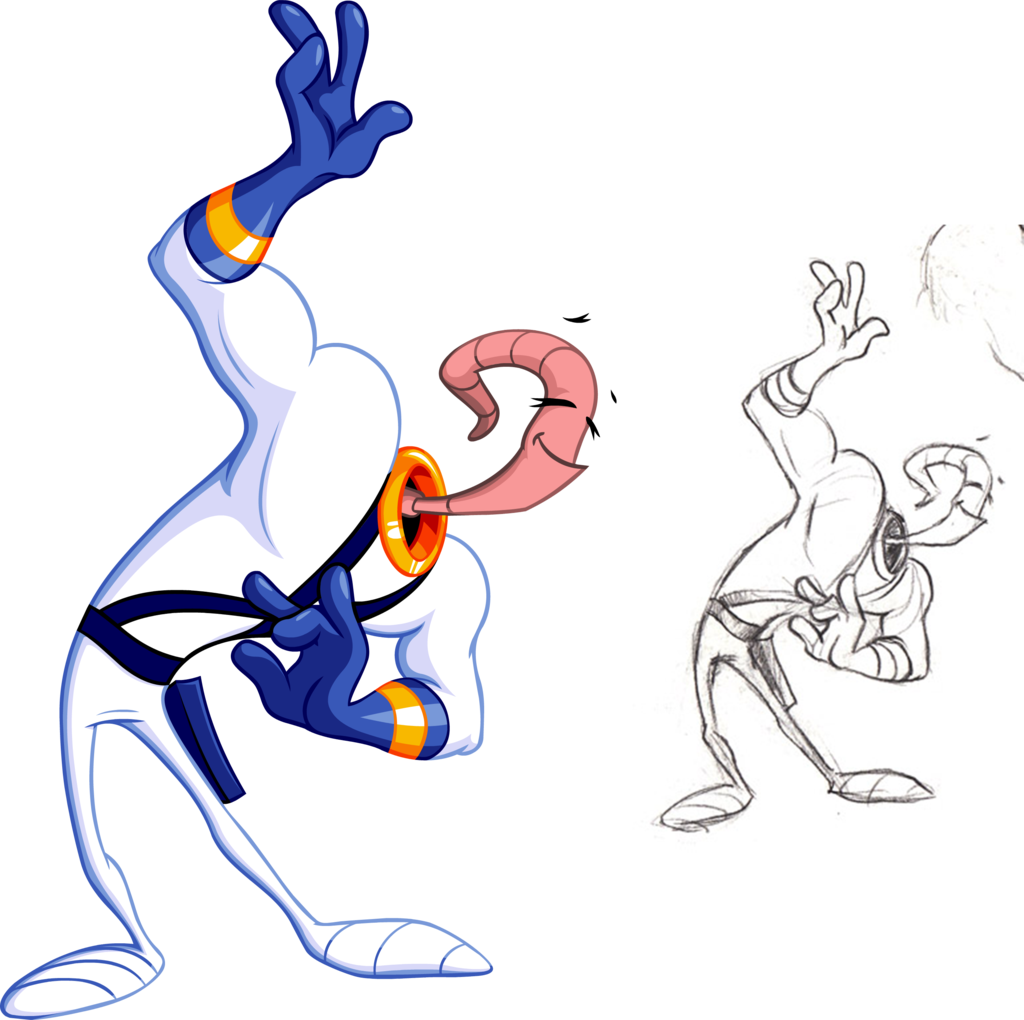 Earthworm Jim By Look1982 Earthworm Jim By Look1982 - Cartoon (1024x1020)