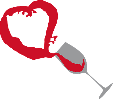 Abstract, Glass, Heart, Red, Splash - Copo De Bebida Com Coração Png (389x340)