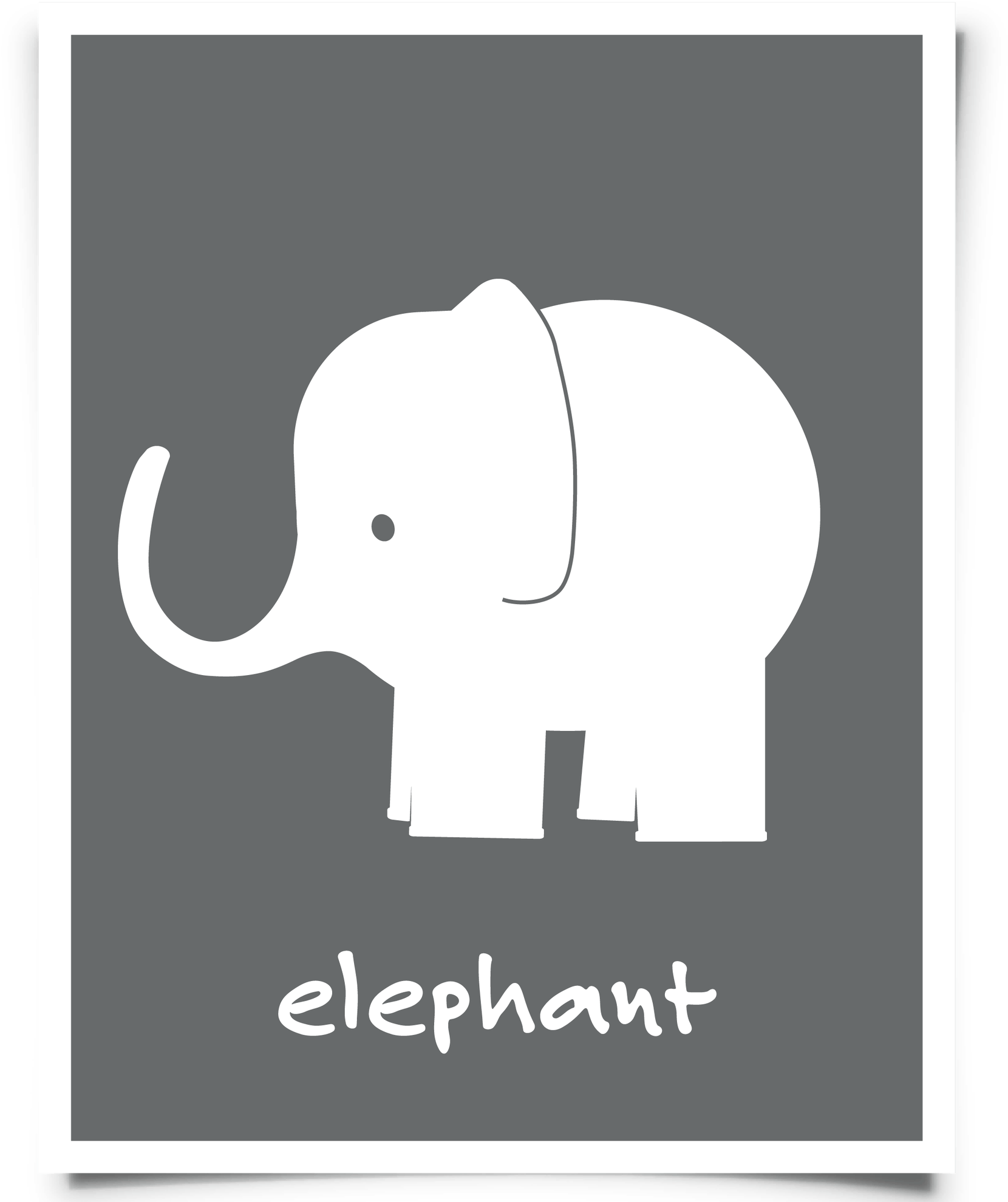 Elephant Art Elephant Nursery Dark Gray-01 - Kont B7bk (2000x2000)