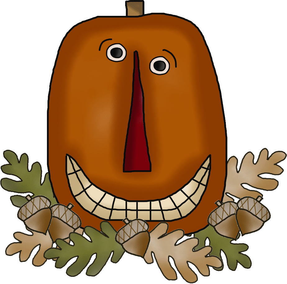 Raggedy Scrappin Whimsical Graphics And Printables - Lächelnder Kürbis T-shirt (924x914)