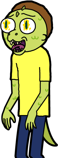 Raptor Morty - Raptor Morty Evolution (300x650)