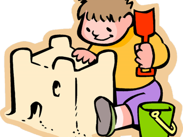 Sand Castle Clipart Kids - Sand Clipart (640x480)