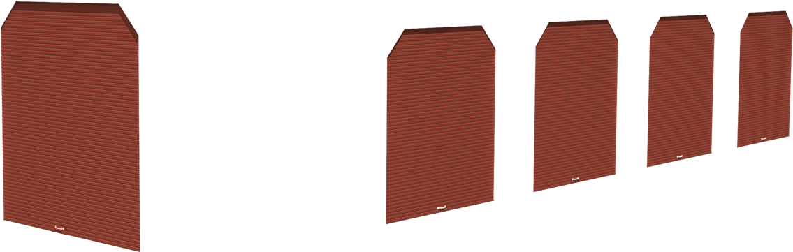 Garage Gate Barn Red - Plank (1600x861)