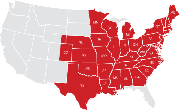 Use This Map To See If Diy Pole Barns Services Your - John F. Kennedy Library (611x371)