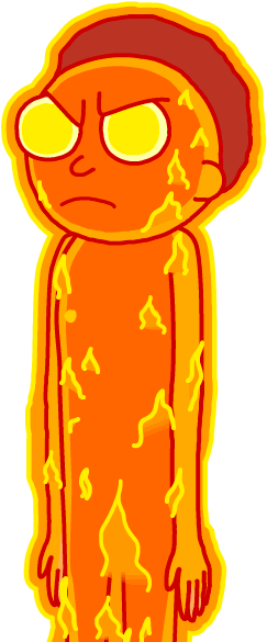 Flaming Morty - Pocket Mortys Flaming Morty (300x600)
