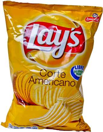 Empty Chip Bag - Lays (500x500)
