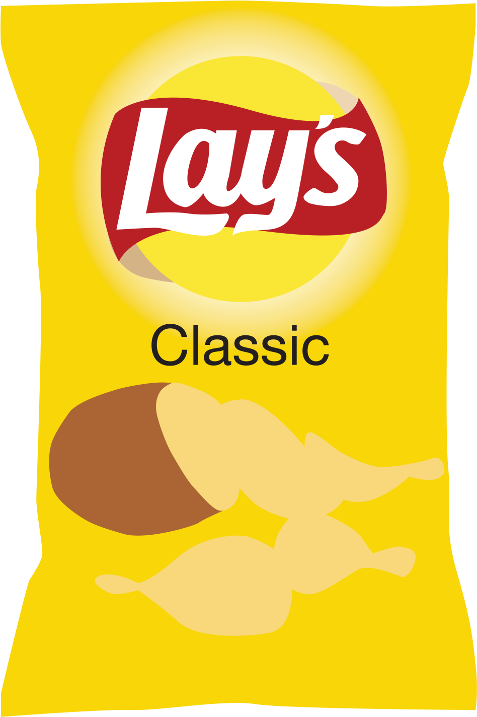 On The Right We Have A Generic Potato Chip Brand And - Potato Chip Bag No Background (952x1430)