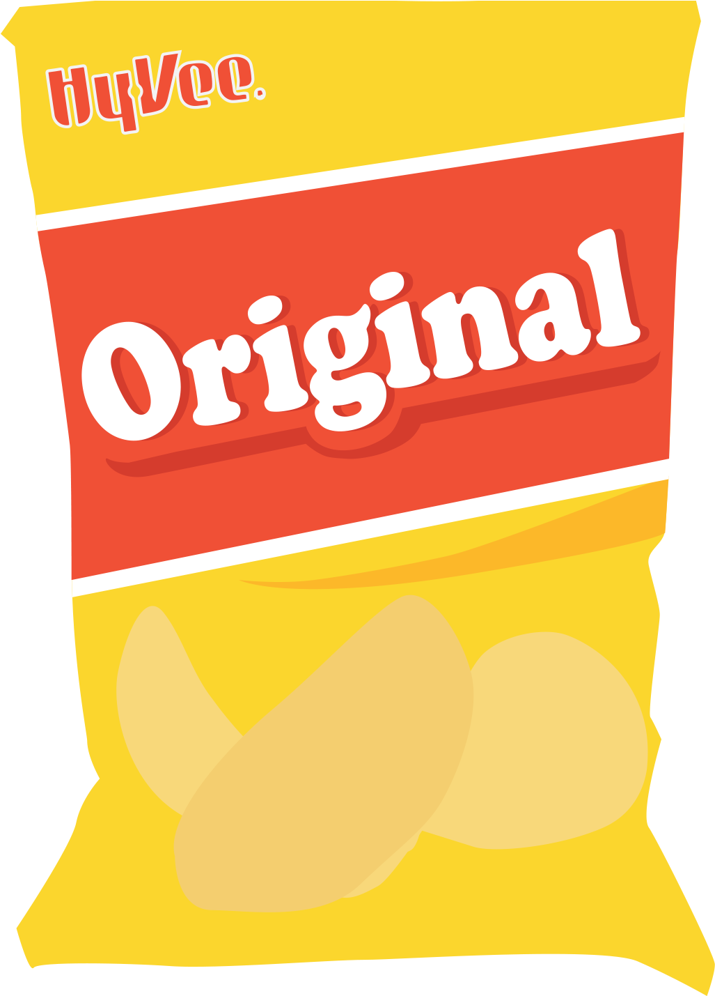 On The Right We Have A Generic Potato Chip Brand And - Bag Of Chips No Brand (1034x1428)