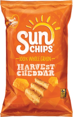 Sunchips® Harvest Cheddar® Flavored Multigrain Snacks - Garden Salsa Sun Chips (334x483)