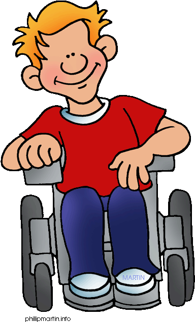 Person In A Wheel Chair Clipart (427x648)