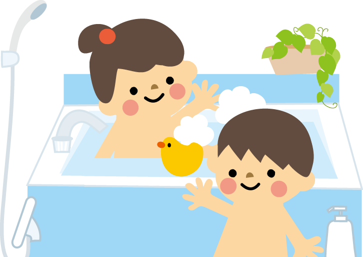 お風呂 イラスト 無料 - お 風呂 子ども イラスト (726x513)