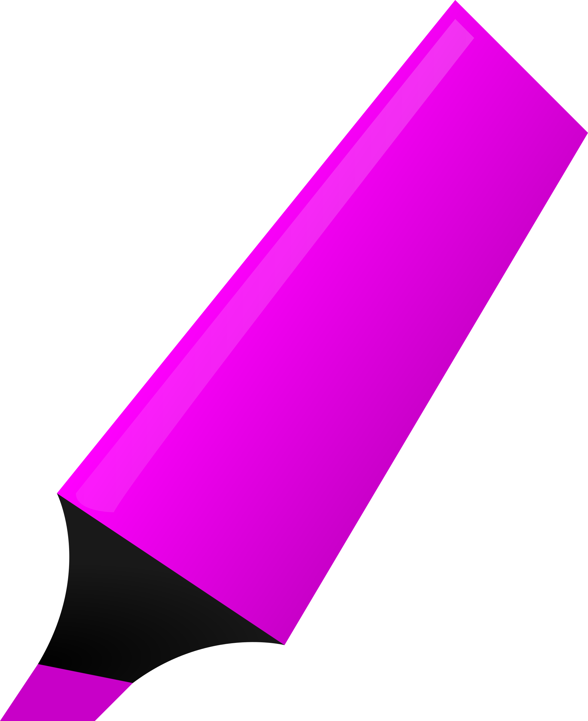 Line Clipart Purple - Highlighter Clip Art (1958x2400)