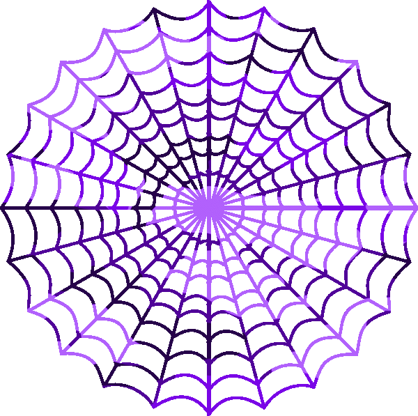 Camouflage Purple Spiders Web - Spider Web Clip Art (600x597)