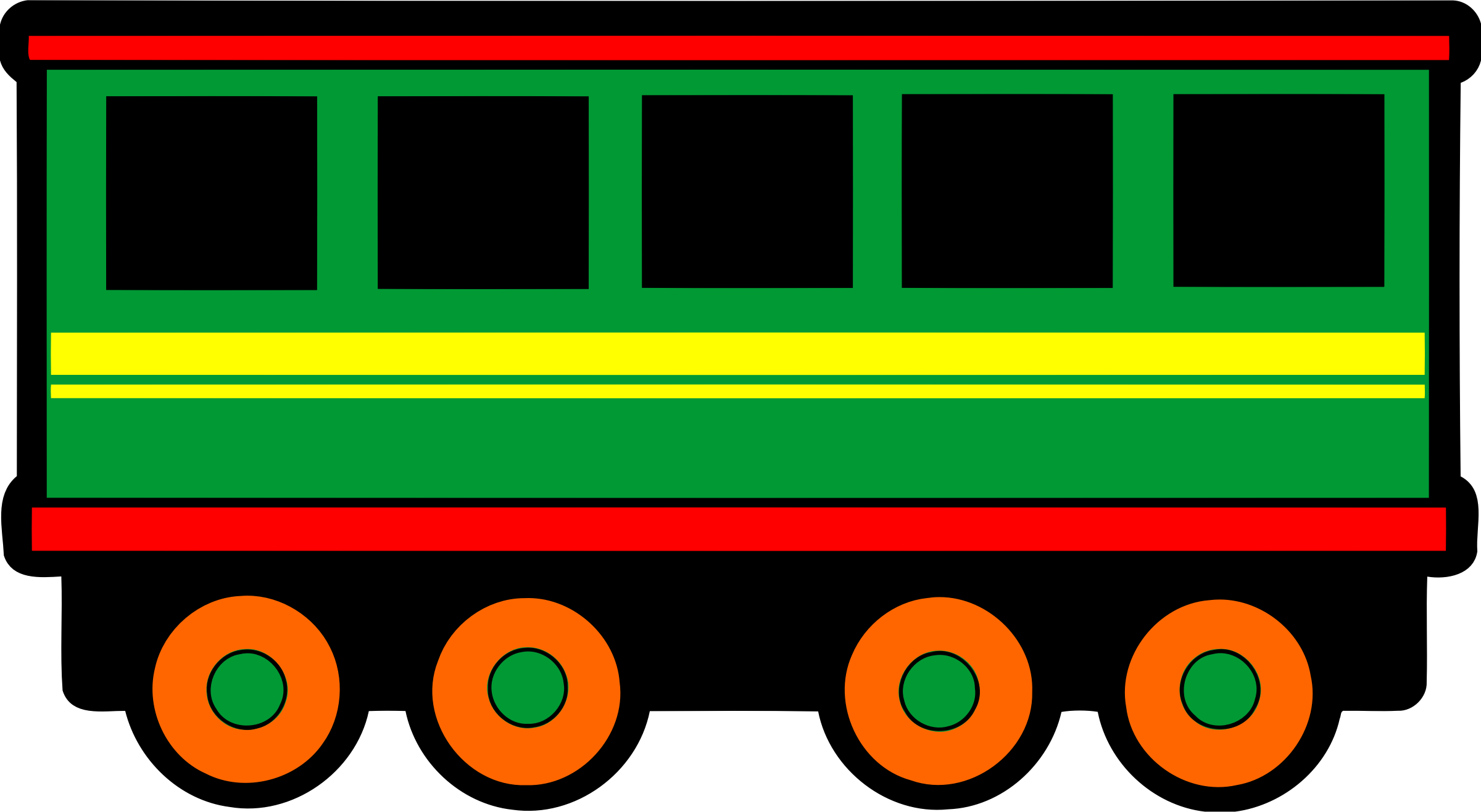 Clipart - Train Carriage Clipart (2400x1317)