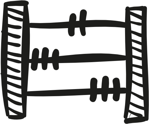 Abacus Icon - Educational Toys Icon Black And White (512x512)