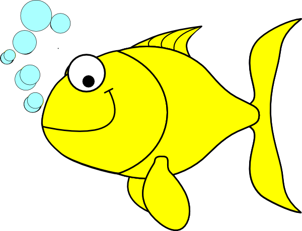 Fish Clipart Fish Yellow Clip Art - Yellow Fish Clipart (600x460)