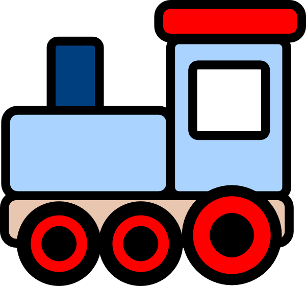 Locomotive Clipart Blue Train - Train Clipart (600x560)