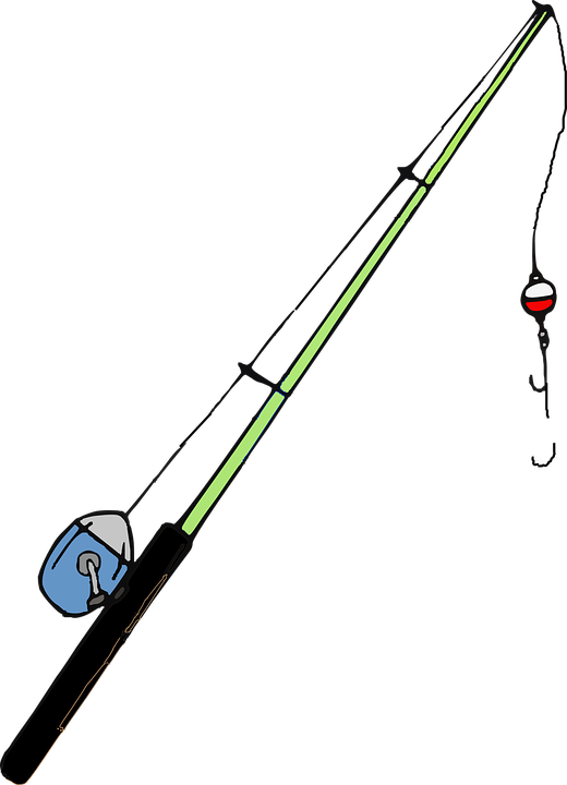 Fishing Pole Clipart 3, Buy Clip Art - Fishing Pole Clipart (520x720)