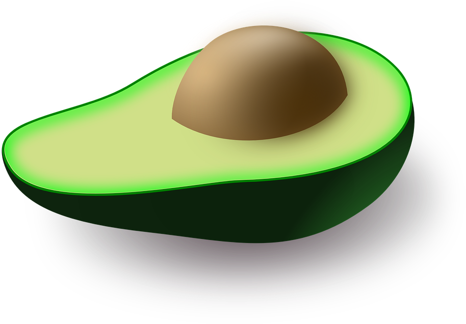 Avocado Clipart Avocado Half - Cartoon Picture Of Avocado (960x652)