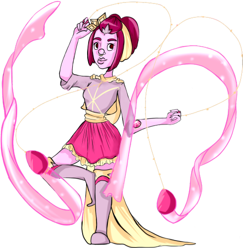 Whoops, Sloppy Photo Of My Gemsona, Pink Star Sapphire - Cartoon (500x500)