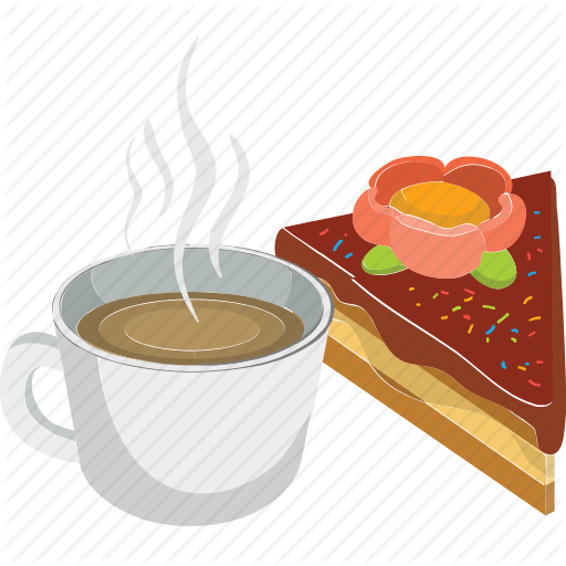 Coffee Clipart Tea Cake - Cake (512x512)