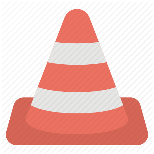 Traffic Cone Clip Art Black And White - Illustration (512x512)