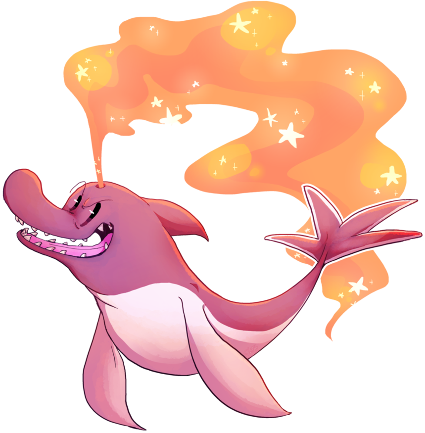 Look, A Ssspace Dolphin [gift] By Starfaky - Cartoon (892x895)