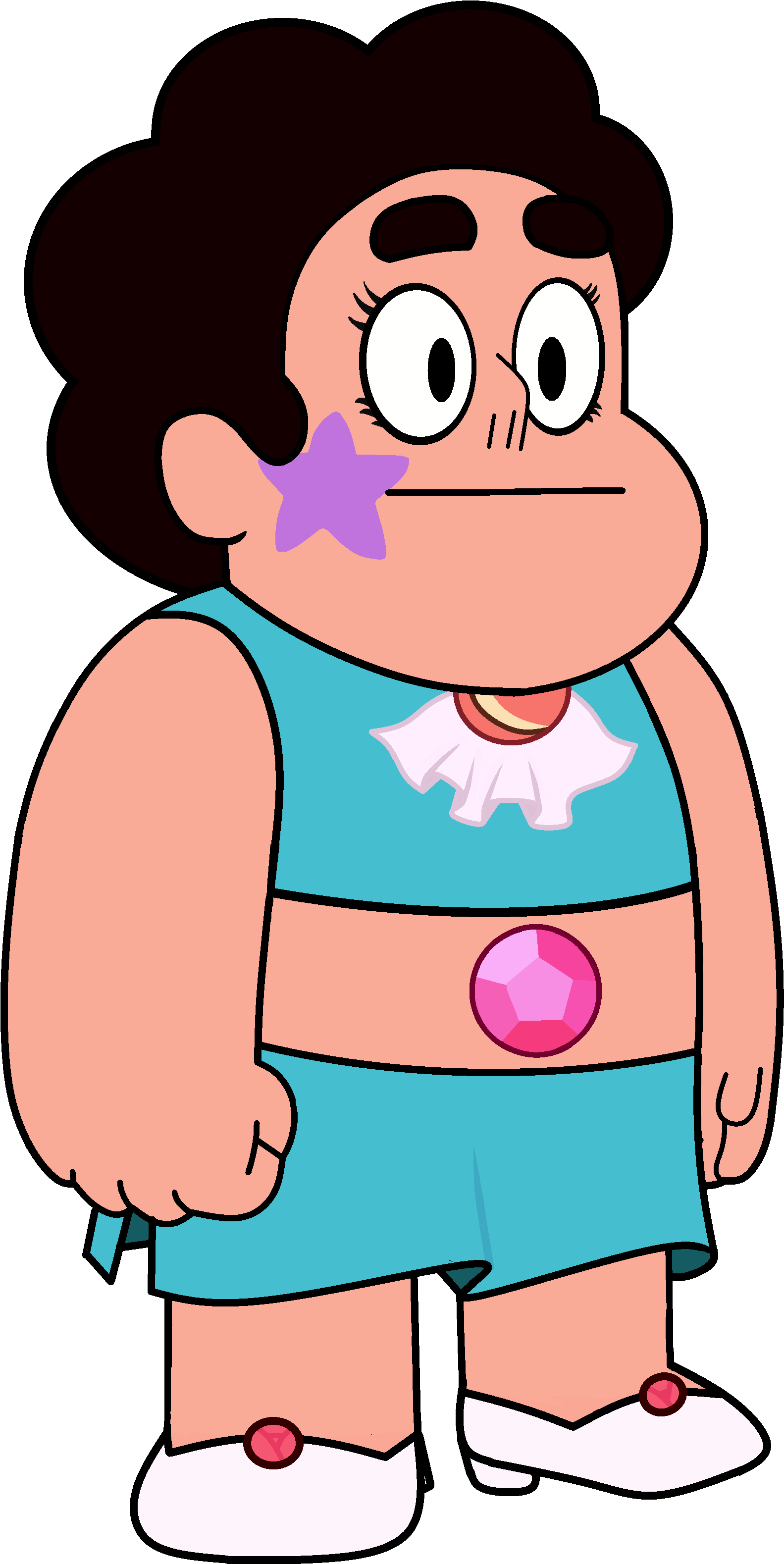 Star Dress Redo - Steven Universe Big Donut Shirt (1582x3171)